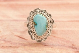 Genuine Sonoran Turquoise Native American Ring
